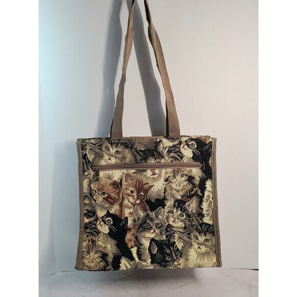 Cat Tote Signare Tapestry Tote Shopping Bag Cats Pet Design - Picture 1 of 16